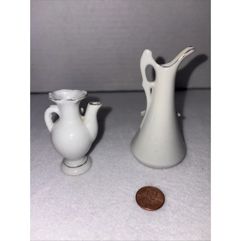 Vintage Miniature Porcelain Pictures Or Vases Made‎ In Japan1947 And 1952